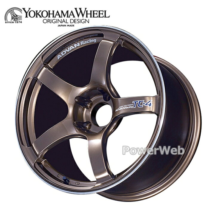 楽天市場】ADVAN Racing TC-4 17インチ 7.5J PCD:114.3 穴数:5 inset 