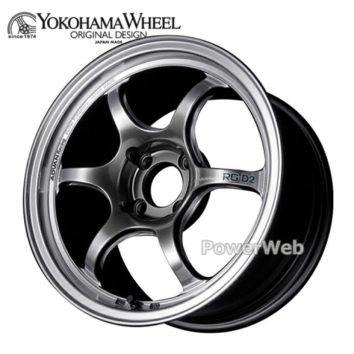 楽天市場】ADVAN Racing RG-D2 15インチ 6.0J PCD:100 穴数:4 inset:45 