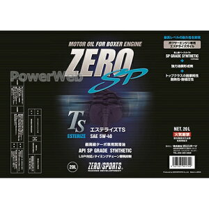 ZERO SPORTS 0826024 GWIC ZERO SP GXeCYTS 5W-40 (5W40) ׎p:20L (y[)