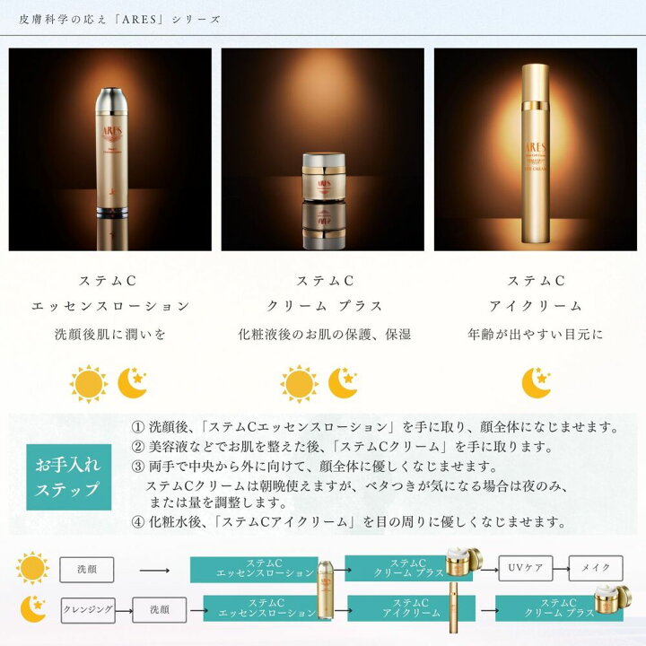 楽天市場】【サンプル付き 送料無料 税込価格】ARES アレース ステムC 
