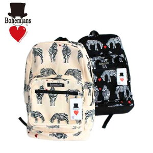 Bohemians �{�w�~�A���Y SMALL LOVE ZEBRA �o�b�N�p�b�N �X���[�� ���u �[�u�� bag bohemians �f�C�p�b�N �����b�N �L�����o�X �� �V�}�E�} �n�[�g ���{�� ������