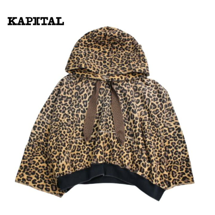 楽天市場】KAPITAL kapital 裏毛レパード柄 デビルフードパーカー  