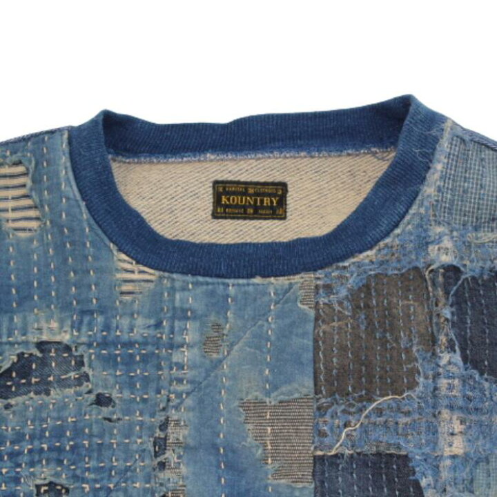 楽天市場】KAPITAL kapital BORO×IDG裏毛 2TONE BIGスウェット  