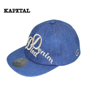 KAPITAL kapital 11.5oz �f�j���x�[�X�{�[��CAP�iThe Denim Died�h�J�j LOW�@K2503XH518 �L���s�^�� �f�j���L���b�v �X�q ���