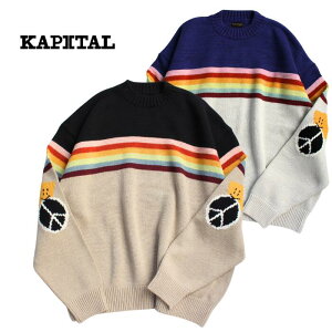KAPITAL kapital�@5G�ȃj�b�gRAINBOW��PECKISH RAINBOWY�N���[�Z�[�^�[�@K2603KN013�@�L���s�^�� �j�b�g�Z�[�^�[ ���{��