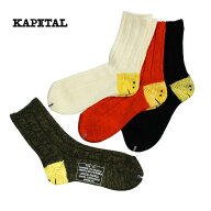 KAPITAL　56本 MA-1 RAINBOWY HAPPY HEEL ソックス EK-1582XSB　キャピタル kapital レインボーイハッピ…