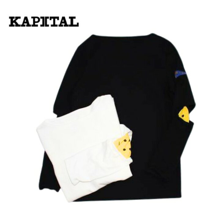 KAPITAL kapital エルボーリップボートネックロンT - トレーナー  