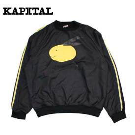 KAPITAL kapital 30/-裏毛 COOKIEポケットゴルフスウェット(STRONG GALE CONEYBOWYpt) K2310LC107 キャピタル スウェット トレーナー ブラック コニーボーイ
