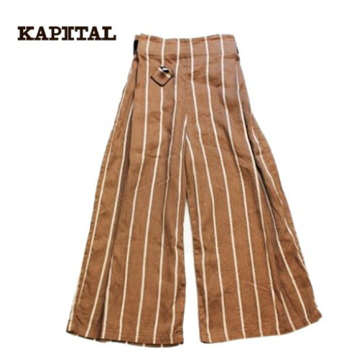 楽天市場】KAPITAL kapital リネン フィリーズストライプ イージー  