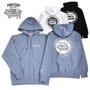 PORKCHOP GARAGE SUPPLY CIRCLE PORK ZIP UP HOODIE�@�|�[�N�`���b�v�K���[�W�T�v���C �T�[�N�� �|�[�N �W�b�v�A�b�v�t�[�f�B �����Y ���N�� �p�[�J�[