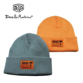 Deus Ex Machina デウス エクス マキナ LENNON BEANIE DEUS RECORDS リブニットビーニーキャップ デウスエクスマキナ キャップ ニット帽 メンズ ブランド ロゴキャップ ニットキャップ メンズキャップ帽子 めんず帽子 帽子 秋 冬 リブニット ファッション小物 おしゃれ