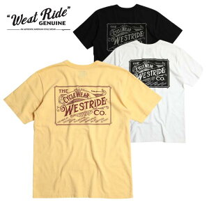 gm/ WEST RIDE �E�G�X�g���C�h PT.TEE.25-03 BLK �����Y T�V���c ���� �o�C�N �o�C�J�[ �A���J�W west ride