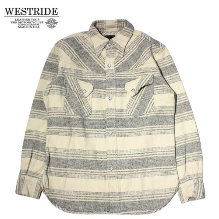 楽天市場】WESTRIDE ウエストライド WR3001 BLK BDR NEL SHIRT シャツ 