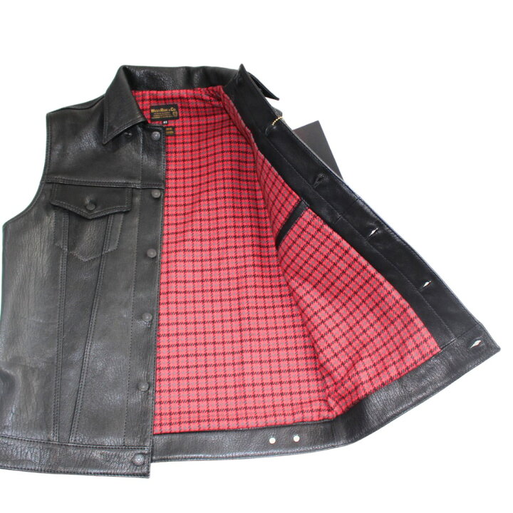 楽天市場】WEST RIDE ウエストライド DEAN BKG1 レザーベスト メンズ 