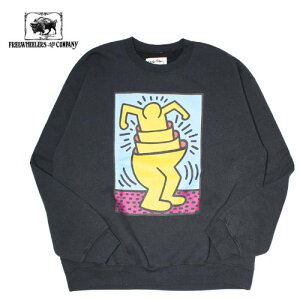 KEITH HARING L[XփO PRINTED CREW SWEAT XEFbg N[lbN jZbNX Y   Rbg ubN l xl fB[X A[g vg N keith haring