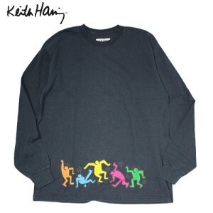 KEITH HARING L[XփO DANCE L/S TEE _X O X[u TVc jZbNX Y   Rbg ubN l xl fB[X A[g vg keith haring