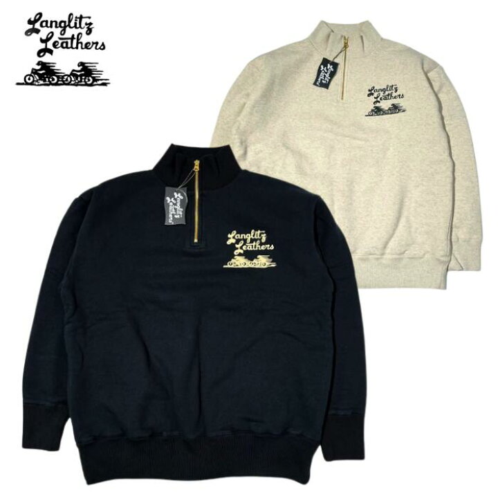 楽天市場】Langlitz Leathers ラングリッツレザーズ Half Zip Sweat 