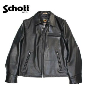 Schott �V���b�g 103US TRUCKER JACKET�@�g���b�J�[�W���P�b�g ���U�[�W���P�b�g �����Y �A�E�^�[ �H�D�� �o�C�J�[ ���C�_�[ �� �u���b�N ���v