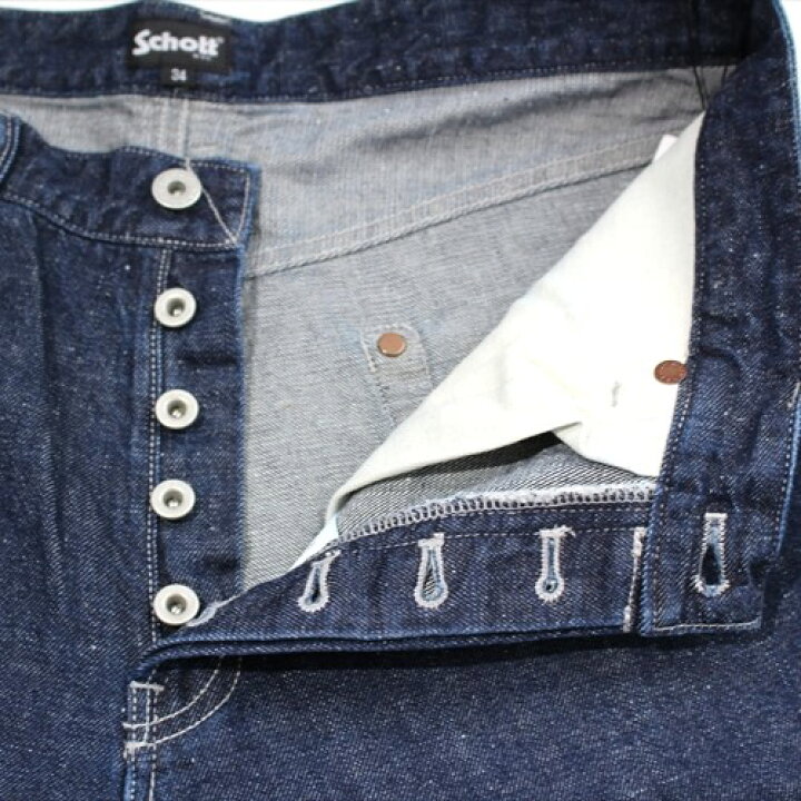 楽天市場】Schott NEP DENIM 5POCKET PANTS ショット ネップデニム 5 