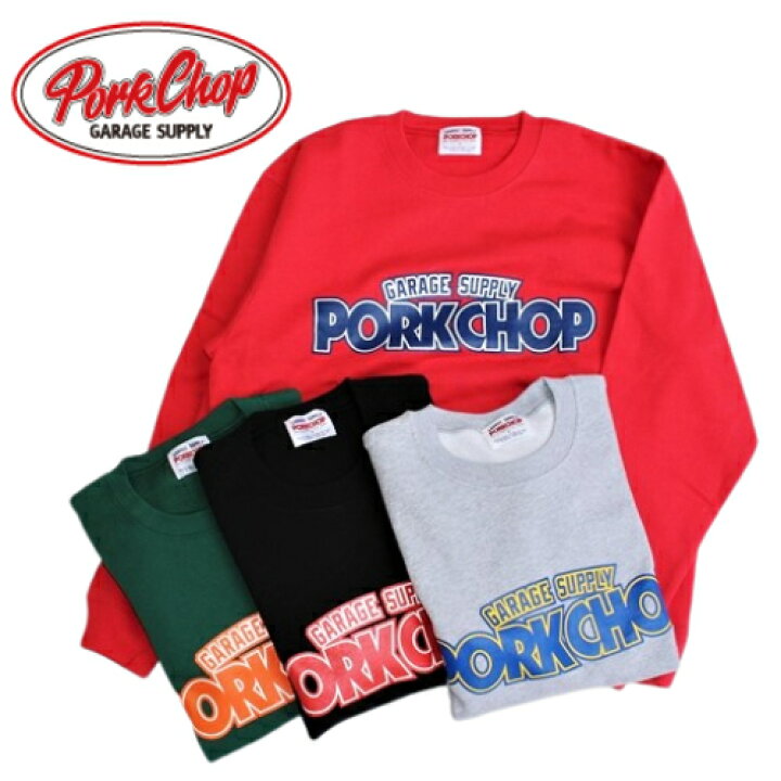 楽天市場】PORKCHOP ポークチョップ 2nd BLOCK SWEAT クルーネック 