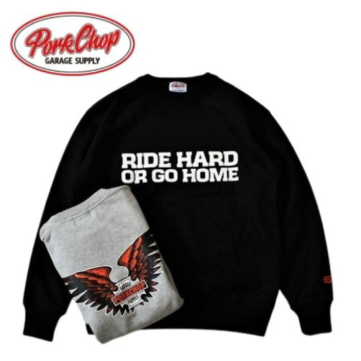 楽天市場】PORKCHOP ポークチョップ B＆S WING SWEAT スウェット  