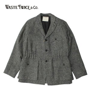 WASTE-TWICE Waste(twice) EGXggCX TWEED SAFARI JACKET WT-12aw-jkt05@cC[hTt@WPbg