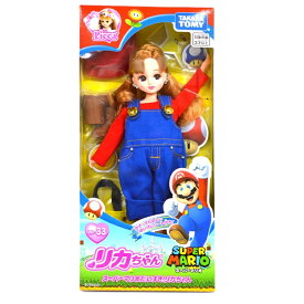 スーパーマリオ コスチューム リカちゃん リカちゃん人形 大人のリカちゃん 大人のリカちゃん人形 おもちゃ 玩具 タカラトミー 赤い帽子 オーバーオール はてなブロックバッグ スター キノコ コイン Nintendo TOMY