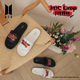 BTS 公式ライセンスグッズ 公式グッズ sandal サンダル MICDrop マイクドロップ シューズ シャワーサンダル シャワサン スポーツサンダル カジュアル ユニセックス 快適 人気 オシャレ クッション ギフト プレゼント