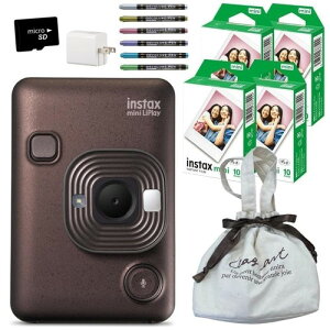 �x�m�t�C���� �`�F�L instax mini LiPlay ���v���C �f�B�[�v�u�����Y &�t�B����40��&�K�[�����h(6�_�Z�b�g) (�{��&�В�&�t�B����40��&�y��&SD&�A�_�v�^ 6�_�Z�b�g, �u�����Y)