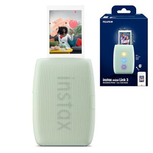 �x�m�t�C����(FUJIFILM) �`�F�L �X�}�z�v�����^�[ instax mini Link3 �Z�[�W�O���[�� INS MINI LINK3 S GREEN