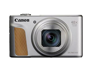 Canon �R���p�N�g�f�W�^���J���� PowerShot SX740 HS �V���o�[ ���w40�{�Y�[��/4K����/Wi-Fi�Ή� PSSX740HSSL