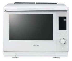 TOSHIBA(東芝) スチームオーブンレンジ 石窯ドーム 30L ER-YD3000(W) グランホワイト 2段調理 300℃ おまかせ焼き フラットテーブル 電子レンジ 簡単操作 簡単料理 時短 お手軽メニュー 簡単お手入れ