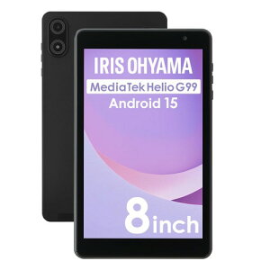 �A�C���X�I�[���} �^�u���b�g 8�C���` Android15 128GB �ی�t�B�����t�� DPU Helio G99 8�R�A�v���Z�b�T���� 4000mAh Bluetooth�Ή� TM08E2W74-AZ1B �u���b�N
