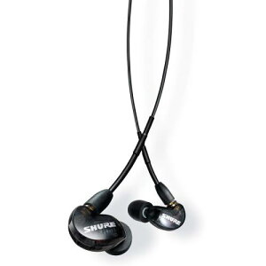 SHURE �V���A �C���z�� AONIC 215 �L�� �}�C�N�t�� SE215DYBK+UNI-A �g�����X���[�Z���g�u���b�N ���Չ��� �Q�[�� �Q�[�~���O �J�i���^ ���C�����X�ϊ���(�ʔ�) MMCX ���P�[�u�� �v���d�l �z�M ���y �I