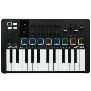 ARTURIA MIDI �L�[�{�[�h �R���g���[���[ MiniLab 3 BK �u���b�N