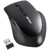 バッファロー マウス 無線 ワイヤレス 静音 5ボタン 戻る/進むボタン搭載dpi切替 BlueLED ブラック BSMBW…