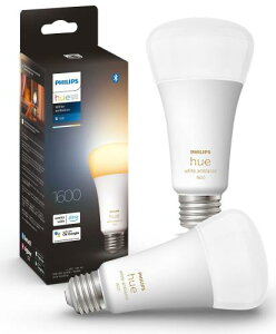 �t�B���b�v�X�q���[(Philips Hue) �X�}�[�g�d�� E26 100W���� �z���C�g�O���f�[�V���� 2�� - �X�}�[�g�Ɩ� Alexa�Ή� 1600lm �d���F �����F ���� ���F �X�}�[�g�z�[�� �ԐڏƖ� LED �X�}�[�g���C�g ����