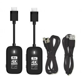 プリンストン ワイヤレスプレゼンテーション SimpleCastPocket 4K対応 ワイヤレス HDMI to HDMI 画面ミラーリング/拡張 子機増設7台まで SPCASTPOCKET-H1-4KR1