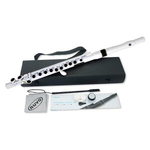 NUVO �k�[�{ �v���X�`�b�N���Ǌy�� �t���[�g C�� Student Flute 2.0 �X�`���[�f���g�t���[�g White/Black N230SFWB [��p�Z�~�n�[�h�P�[�X�t��]