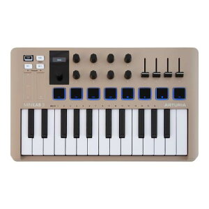 Arturia MIDI �L�[�{�[�h �R���g���[���[ MiniLab 3 �J���[ �V�����p�[�j��