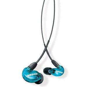 SHURE �V���A �C���z�� AONIC 215 �L�� �}�C�N�t�� SE215DYBL+UNI-A �g�����X���[�Z���g�u���[ ���Չ��� �Q�[�� �Q�[�~���O �X�y�V�����G�f�B�V���� �J�i���^ ���C�����X�ϊ���(�ʔ�) MMCX ���P�[�u�� 