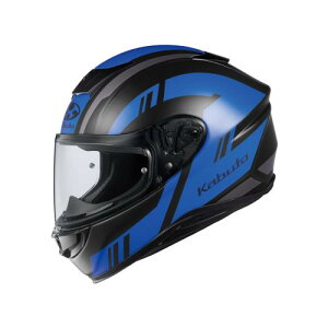 OGK KABUTO(�I�[�W�[�P�[�J�u�g) �o�C�N�w�����b�g �t���t�F�C�X AEROBLADE6 DYNA(�_�C�i) �t���b�g�u���b�N�u���[ (�T�C�Y:L)