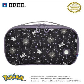 任天堂ライセンス商品キルティングミディアムポーチ for Nintendo Switch™ 2 ゴーストパーティーSwitch・Switch2両対応　ゲンガー　ミミッキュ