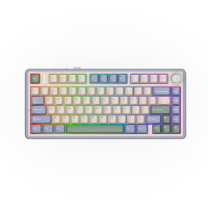 EPOMAKER x Aula F75 �Q�[�~���O�L�[�{�[�h �K�X�P�b�g ���J�j�J���L�[�{�[�h 5�w�p�b�h&�m�u�t�� 75% ���C�����X
