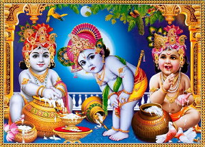 �C���h�̐_�l �N���V���i�_(�c����)�̂����J�[�h(��)×1��[012]India God�ykrishna(Childhood)�zSmall Card(charm) �y�_���z�y�m�z�y���z�y���z�y���́z�y�����z�y�����z