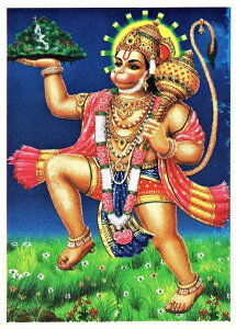 �C���h�̐_�l �n�k�}�[���_�����J�[�h×1��[001]���~�l�[�g���H�ς�India God�yHanuman�zSmall Card (Charm)��The card is laminated.�y���̐_�z�y���̐_�z�y�킢�̐_�z