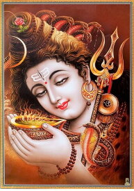 インドの神様 シヴァ神お守りカード×1枚[007]India God【Siva】Small Card (Charm)【創造】【破壊】【再生】【瞑想】【芸術】【ヨーガ】【解脱】