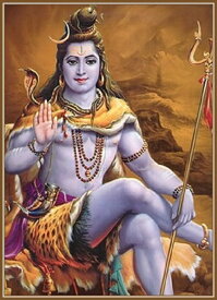 インドの神様 シヴァ神お守りカード×1枚[018]India God【Siva】Small Card (Charm)【創造】【破壊】【再生】【瞑想】【芸術】【ヨーガ】【解脱】