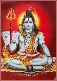 インドの神様 シヴァ神お守りカード×1枚[011]India God【Siva】Small Card (Charm)【創造】【破壊】【再生】【瞑想】【芸術】【ヨーガ】【解脱】