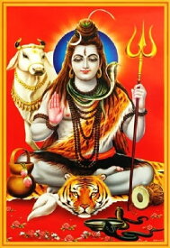 インドの神様 シヴァ神お守りカード×1枚[012]India God【Siva】Small Card (Charm)【創造】【破壊】【再生】【瞑想】【芸術】【ヨーガ】【解脱】